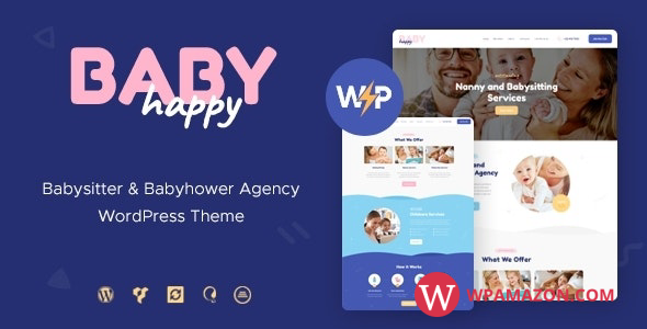 Happy Baby v1.2.5 – Nanny & Babysitting Services WordPress Theme