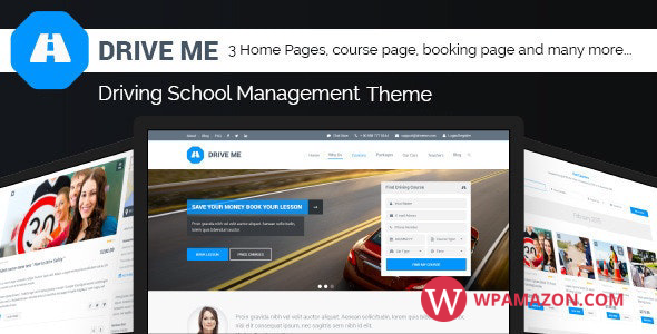 Driveme v1.5.2.2 – Driving School WordPress Theme