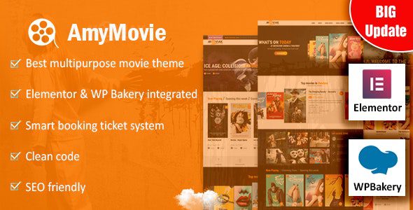 AmyMovie v4.1.0 – Movie and Cinema WordPress Theme