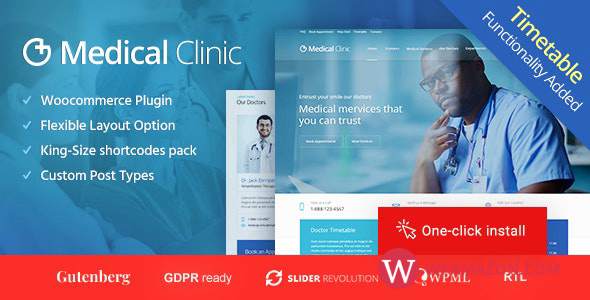 Medical Clinic v1.2.9 – Health & Doctor Medical Theme