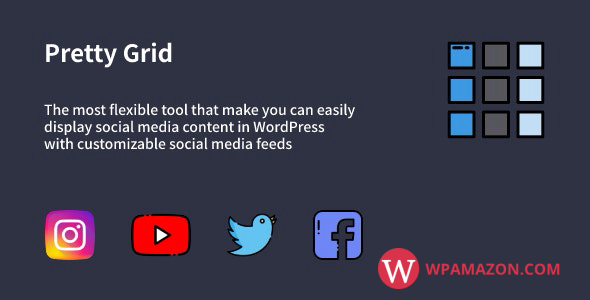 Pretty Grid v1.0.2 – WordPress Social Feed Gallery Plugin