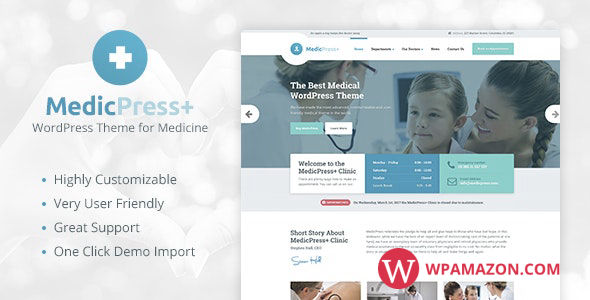 MedicPress v1.9.1 – Medical WordPress Theme for Clinics