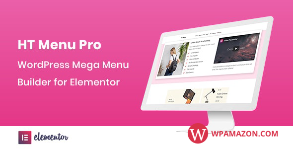 HT Menu Pro v1.0.7 – WordPress Mega Menu Builder for Elementor