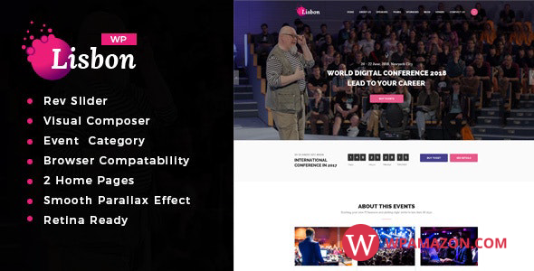 lisbon v1.5 – Event WordPress Theme