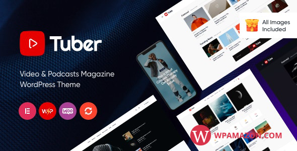 Tuber v1.0 – Video Blog & Podcast WordPress Theme