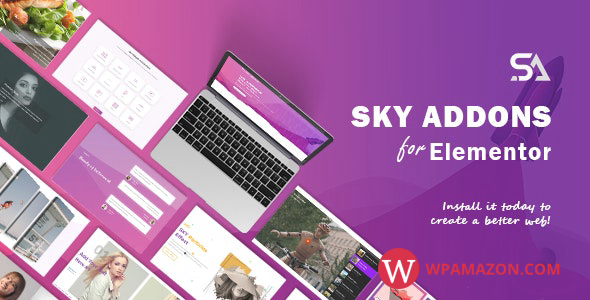 Sky Addons v1.0.3 – for Elementor Page Builder WordPress Plugin
