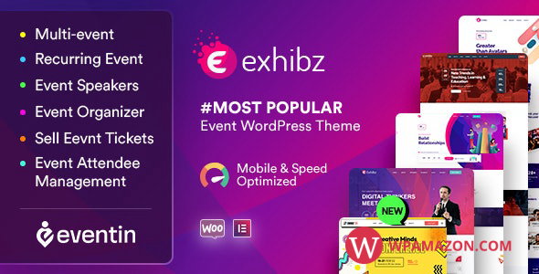 Exhibz v2.4.7 – Event Conference WordPress Theme