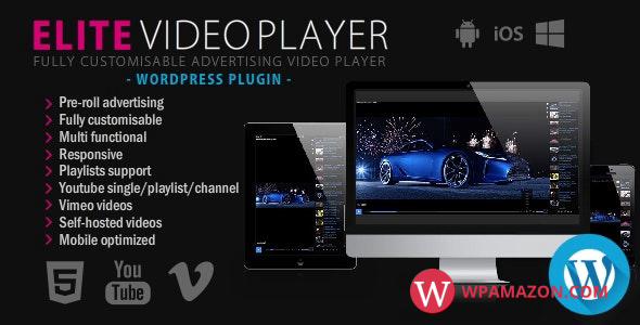 Elite Video Player v6.7.7 – WordPress