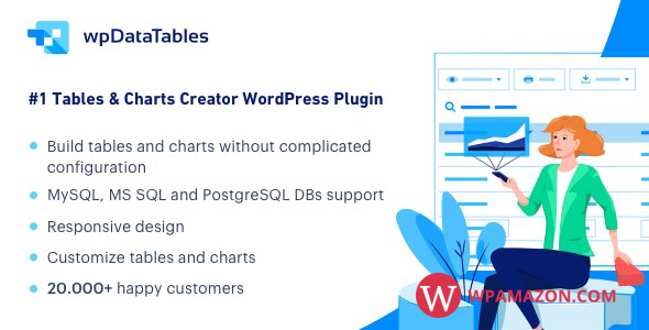 wpDataTables v4.5 – Tables and Charts Manager for WordPress