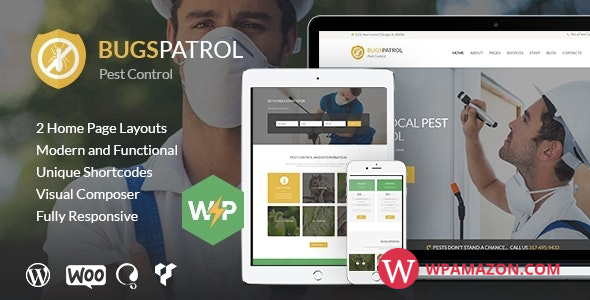 BugsPatrol v1.4.5 – Pest & Insects Control Disinsection Services WordPress Theme