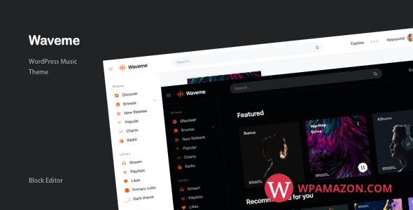 Waveme v8.0 – Music Platform WordPress Theme