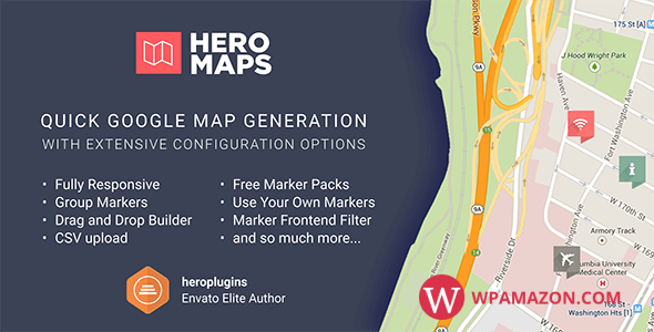 Hero Maps Premium v2.3.9 – Responsive Google Maps Plugin