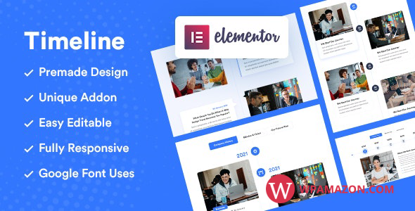 Vertical and Horizontal – Elementor Timeline Addon v1.0