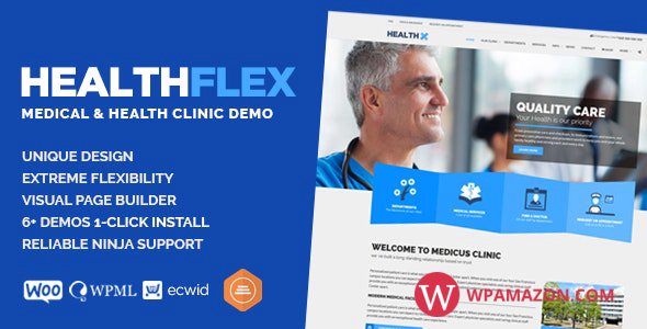 HEALTHFLEX v2.6.0 – Medical Health WordPress Theme