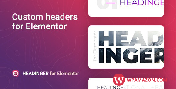 Headinger v1.1.2 – Customizable headings for Elementor