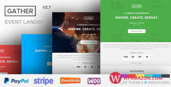 Gather v3.0.6 – Event & Conference WP Landing Page Theme