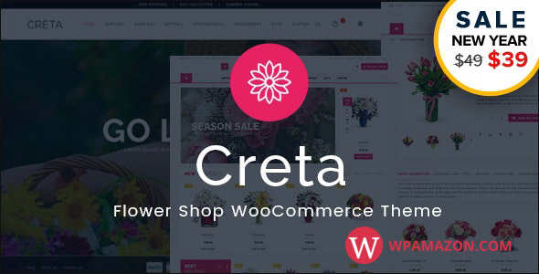 Creta v5.8 – Flower Shop WooCommerce WordPress Theme