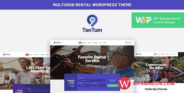 TanTum v1.1.5 – Car, Scooter, Boat & Bike Rental Services WordPress Theme