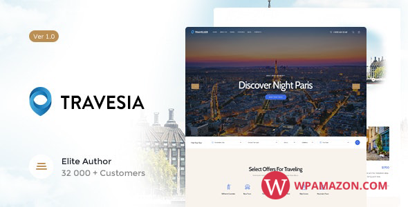 Travesia v1.1.7 – A Travel Agency WordPress Theme