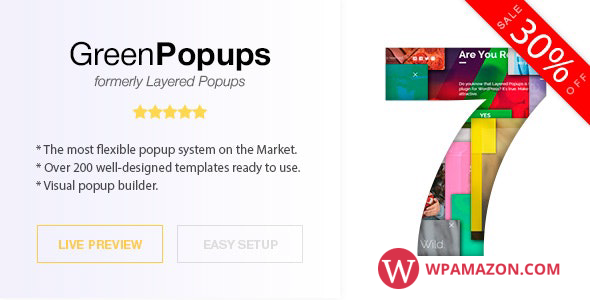 Green Popups (formerly Layered Popups) v7.3.4 – Popup Plugin for WordPress