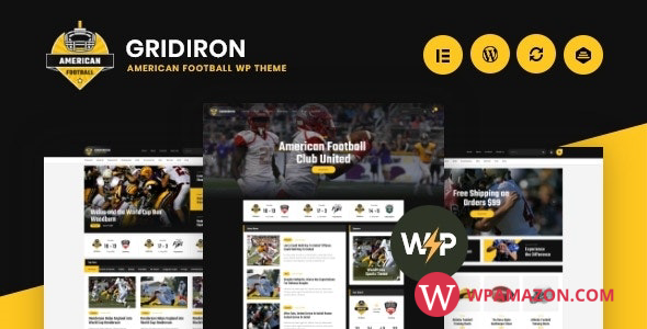 Gridiron v1.0.5 – American Football & NFL Superbowl Team WordPress Theme