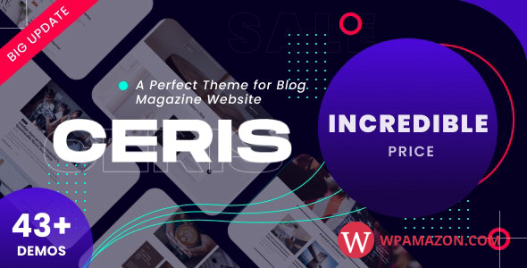 Ceris v3.9 – Magazine & Blog WordPress Theme