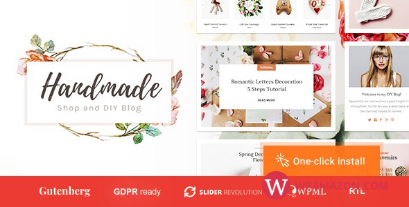Handmade Shop v1.2.4 – Handicraft Blog & Store Creative WordPress Theme