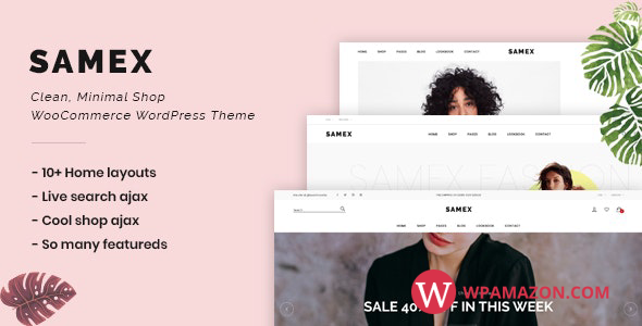 Samex v2.1 – Clean, Minimal Shop WooCommerce WordPress Theme