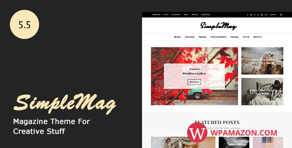 SimpleMag v5.5 – Magazine theme for creative stuff