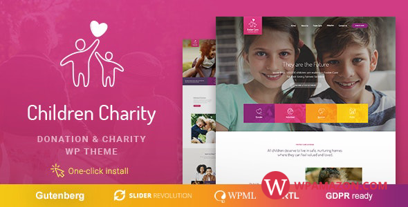 Children Charity v1.1.8 – Nonprofit & NGO WordPress Theme with Donations