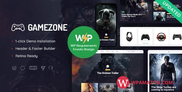 Gamezone v1.1.3 – Gaming Blog & Store WordPress Theme