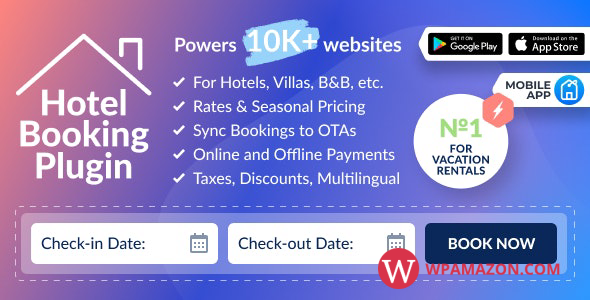 Hotel Booking v4.3.0 – Property Rental WordPress Plugin