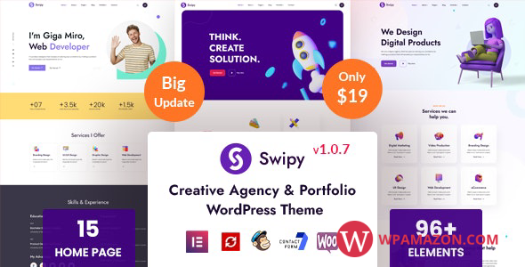 Swipy v1.0.5 – Creative Agency WordPress Theme