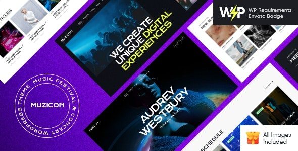Muzicon v1.0 – Music Festival & Concert WordPress Theme