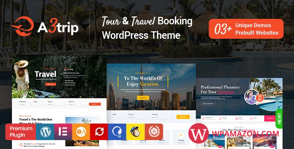 A3trip v1.4 – Tours & Travels WordPress Theme