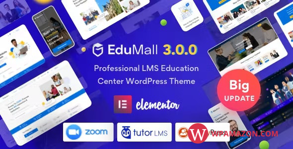 EduMall v3.2.5 – Professional LMS Education Center WordPress Theme