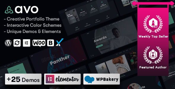 Avo v1.2.2 – Creative Portfolio & Agency WordPress Theme