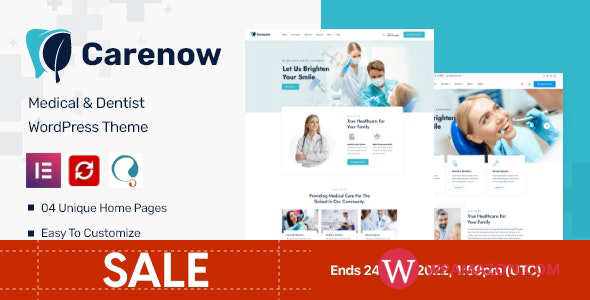 Carenow v1.0.4 – Medical & Dentist WordPress Theme
