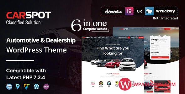 CarSpot v2.3.7 – Automotive Car Dealer WordPress Classified Theme