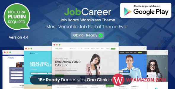 JobCareer v4.2 – Job Board Responsive WordPress Theme