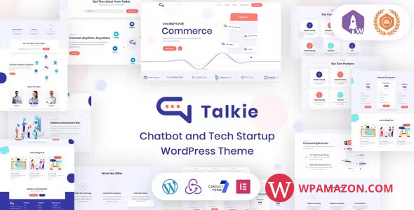 Talkie v1.1.5 – Chatbot and Tech Startup WordPress Theme