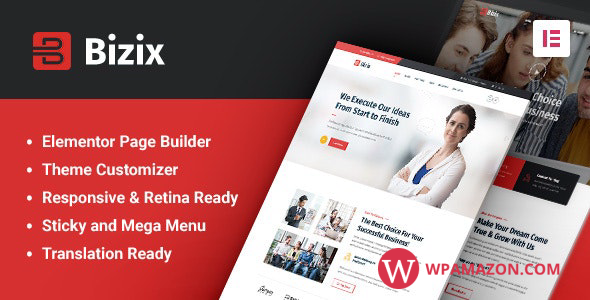 Bizix v2.1.0 – Corporate and Business WordPress Theme