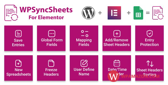ElementorSheets v4.2 – Elementor Pro Form Google Spreadsheet Addon