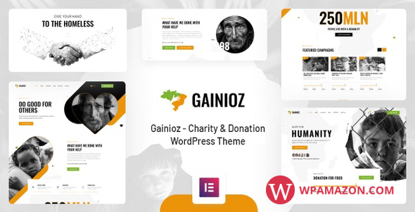 Gainioz v1.0.0 – Charity & Donation WordPress Theme