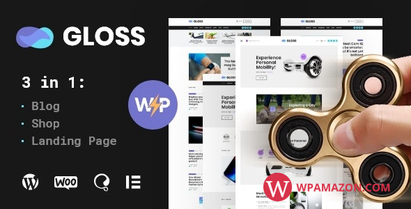Gloss v1.0.5 – Viral News Magazine WordPress Blog Theme + Shop