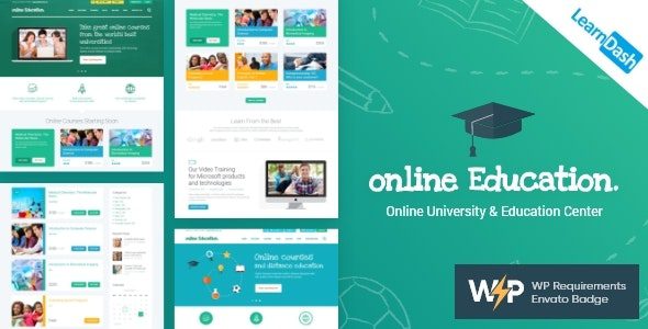 Education Center v3.6.4 – LMS Online University & School Courses Studying WordPress Theme