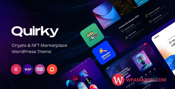 Quirky v1.1.0 – NFT, Token & Blockchain WCFM Marketplace WordPress Theme