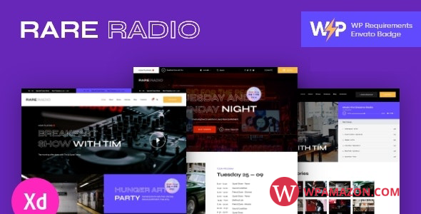 Rare Radio v1.0.7 – Online Music Radio Station & Podcast WordPress Theme