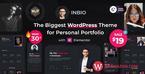 InBio v2.2.1 – Personal Portfolio/CV WordPress Theme