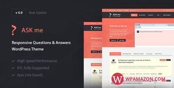 Ask Me v6.8.4 – Responsive Questions & Answers WordPress